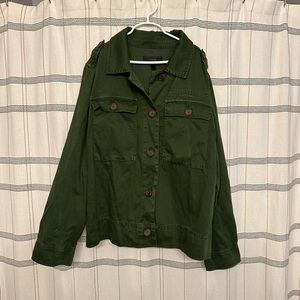 J. Crew Dark Green Utility Jacket